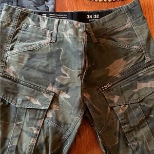 2 pair of G-Star Green Camouflage Cargo Pants
